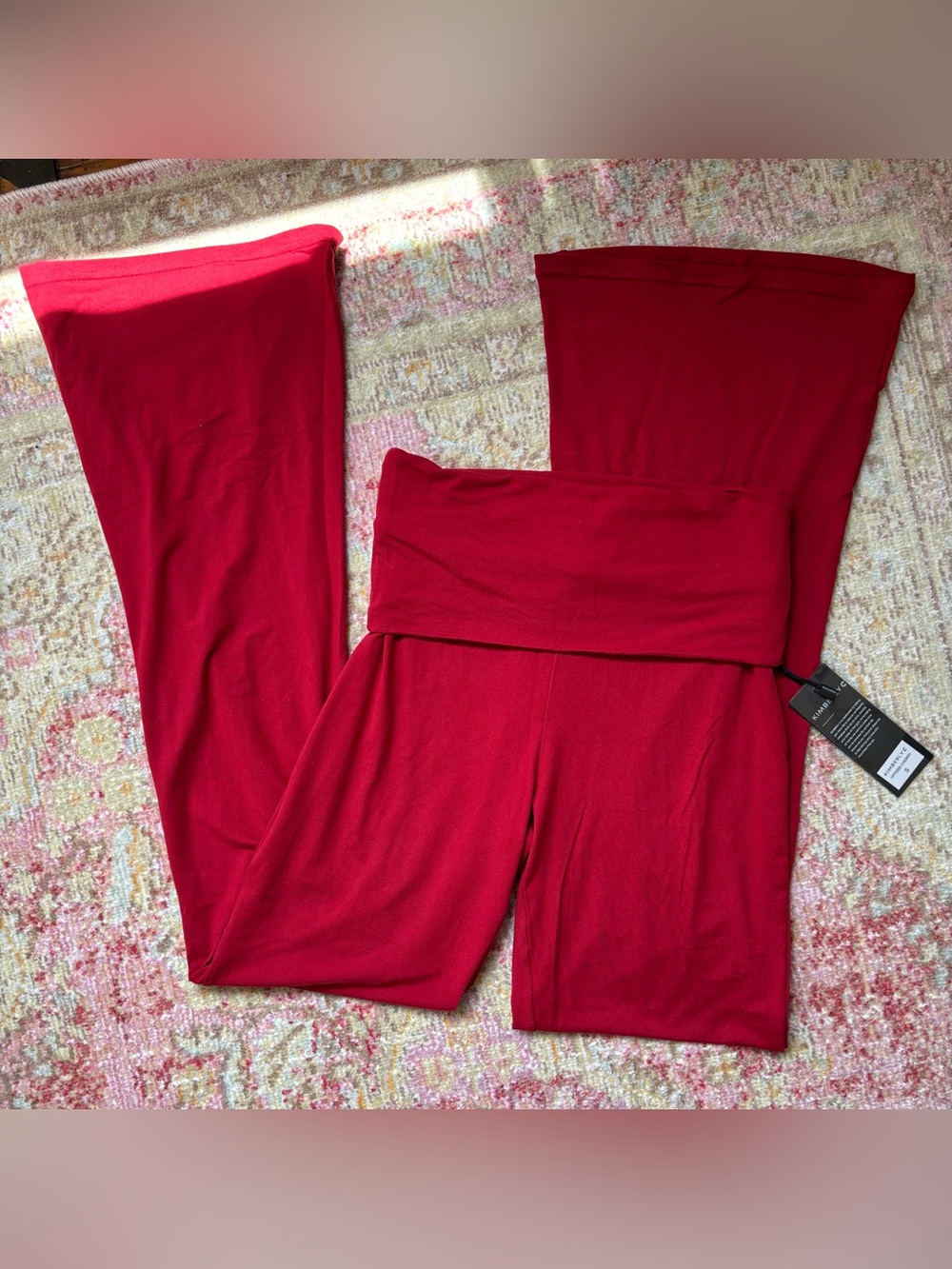 NWT \\ foldover soft knit flare pants